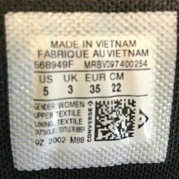 Converse Chuck Taylor All Star Rainbow Zebra OX Low Top Sneakers Women's Size 5 - Picture 12 of 12